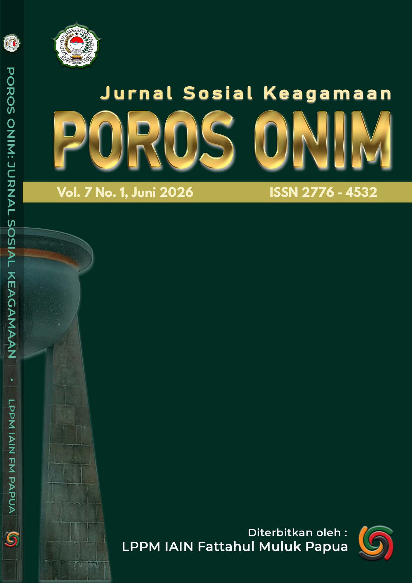 					View Vol. 7 No. 1 (2026): Poros Onim: Jurnal Sosial Keagamaan
				